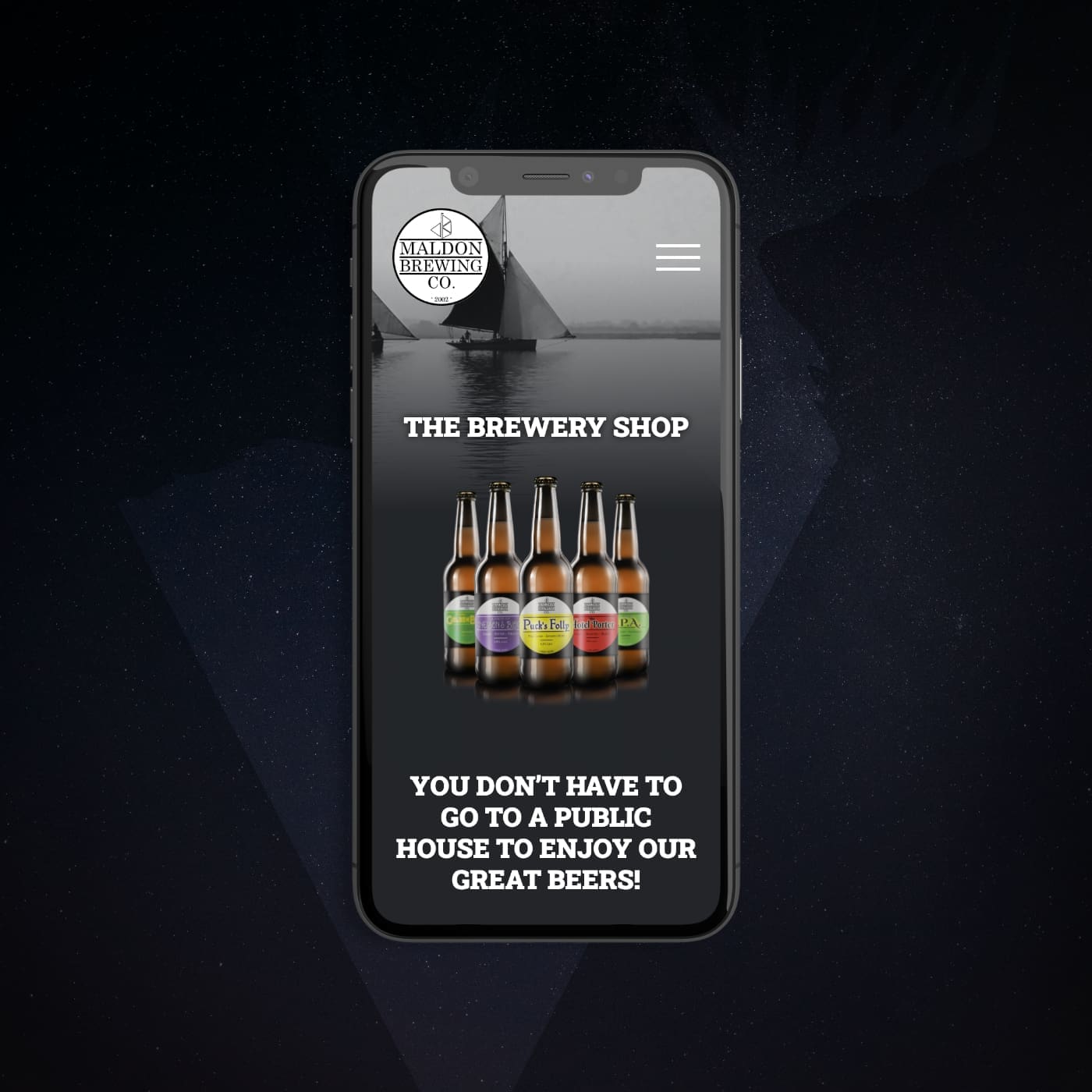 Maldon_Brewing-Custom-WordPress-Website-iPhone